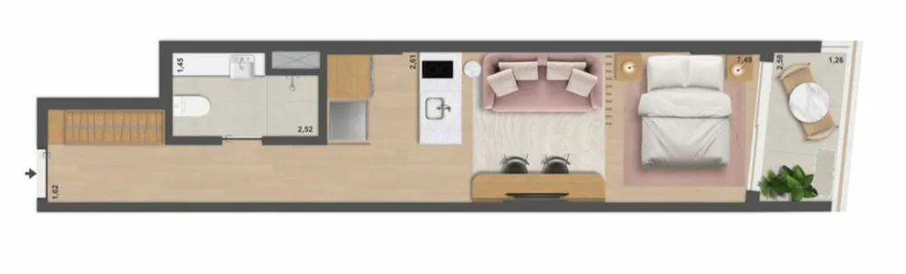 Apartamento, 1 quarto, 37 m² - Foto 34