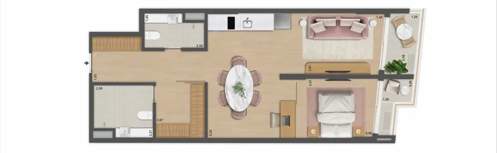 Apartamento, 1 quarto, 37 m² - Foto 58