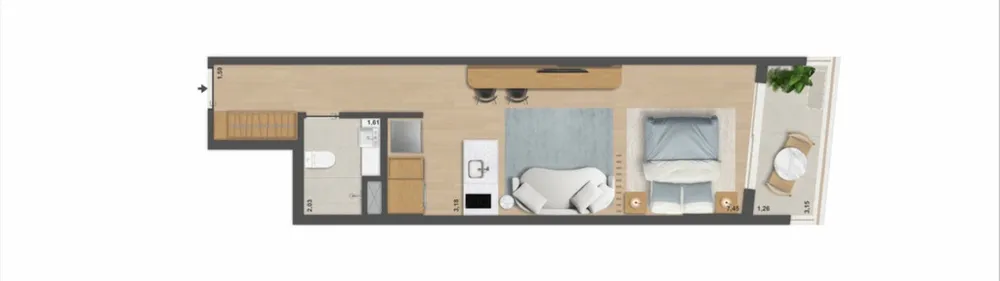 Apartamento, 1 quarto, 37 m² - Foto 42