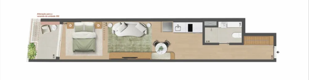 Apartamento, 1 quarto, 37 m² - Foto 46