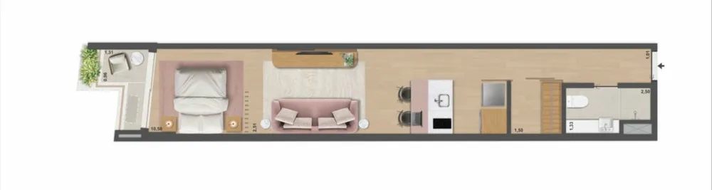 Apartamento, 1 quarto, 37 m² - Foto 47