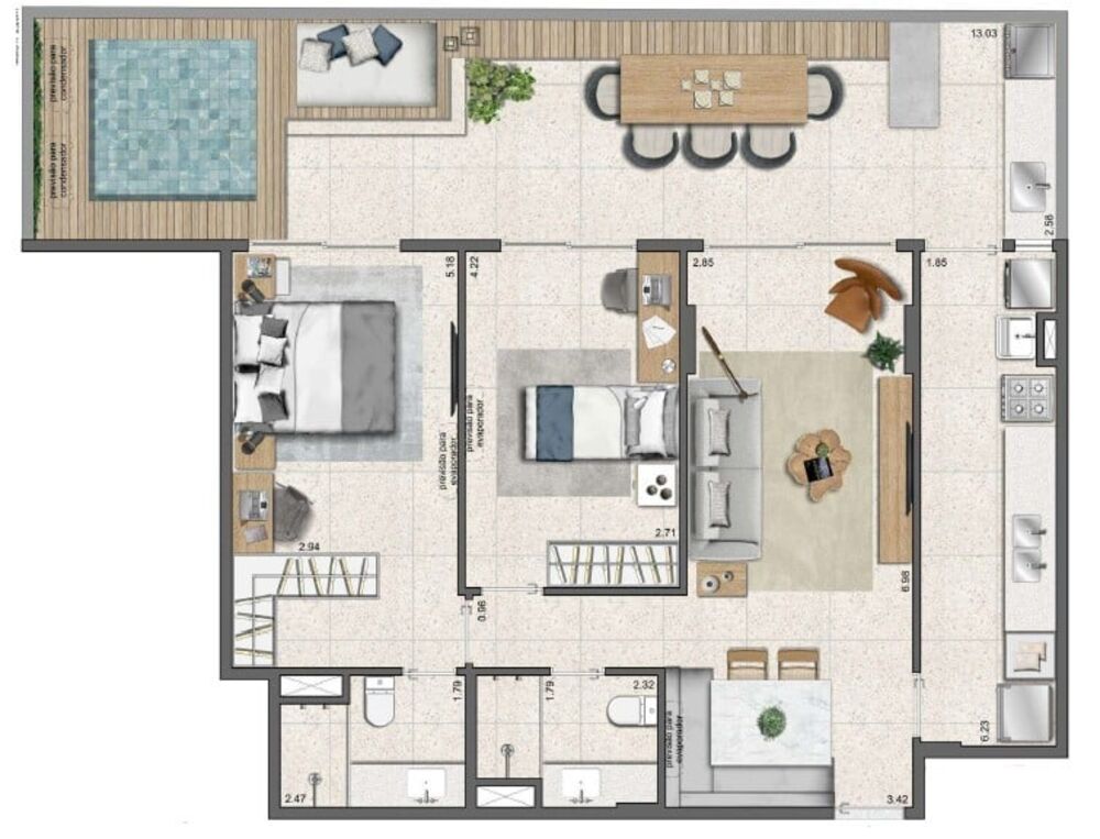 Apartamento à venda com 1 quarto, 45m² - Foto 15