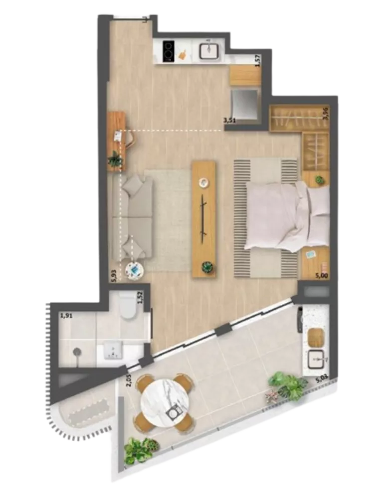 Apartamento, 2 quartos, 49 m² - Foto 2