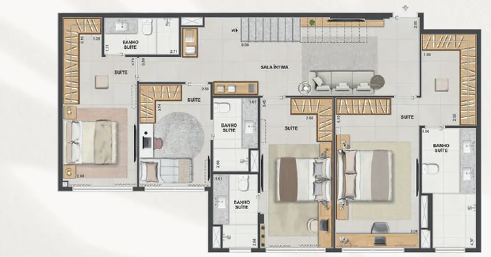 Apartamento, 3 quartos, 128 m² - Foto 63