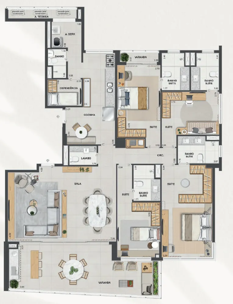 Apartamento, 3 quartos, 128 m² - Foto 61