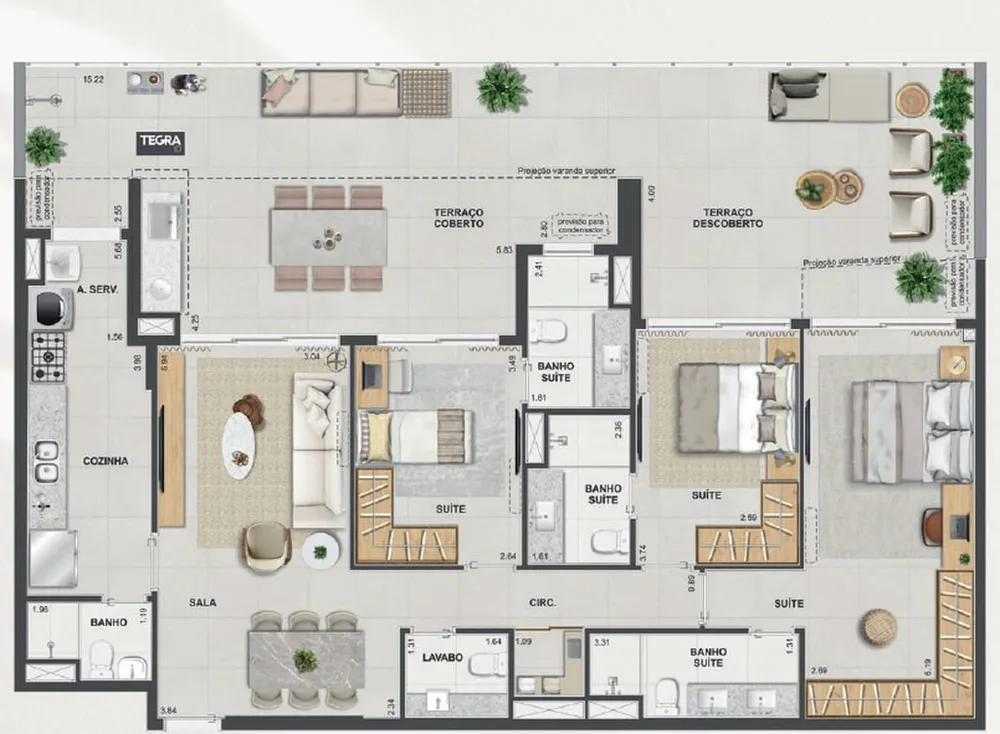 Apartamento, 3 quartos, 128 m² - Foto 58