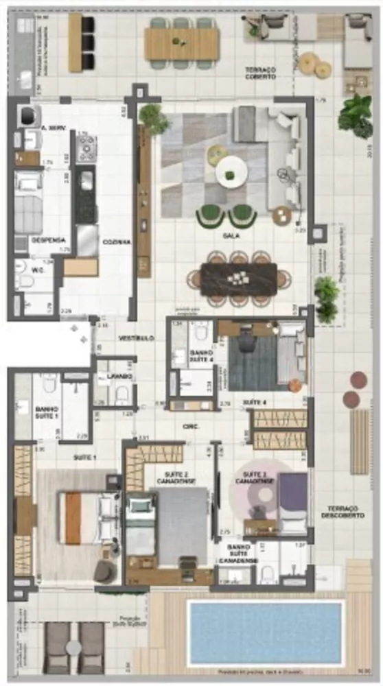 Apartamento, 4 quartos, 165 m² - Foto 41