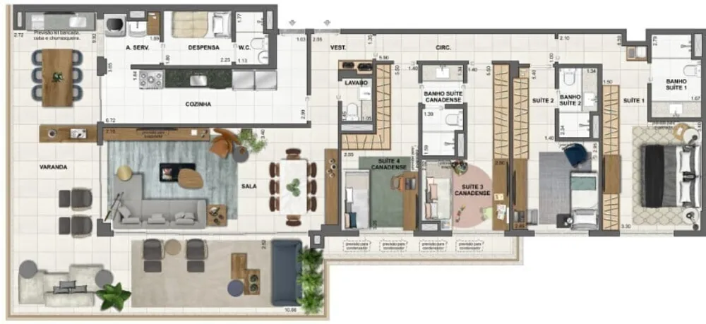 Apartamento, 4 quartos, 165 m² - Foto 74