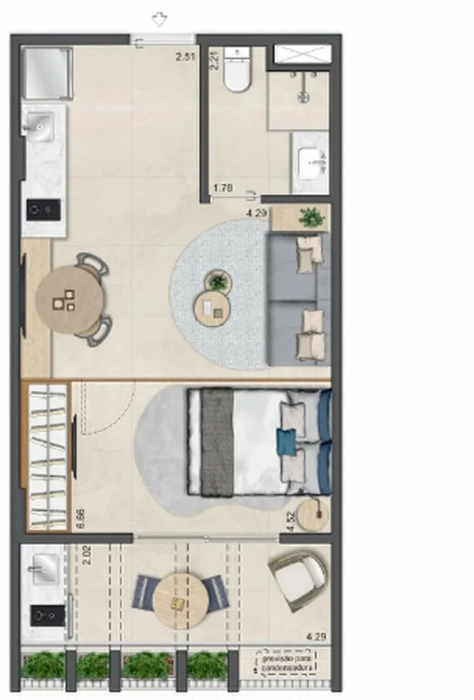 Apartamento, 2 quartos, 45 m² - Foto 57