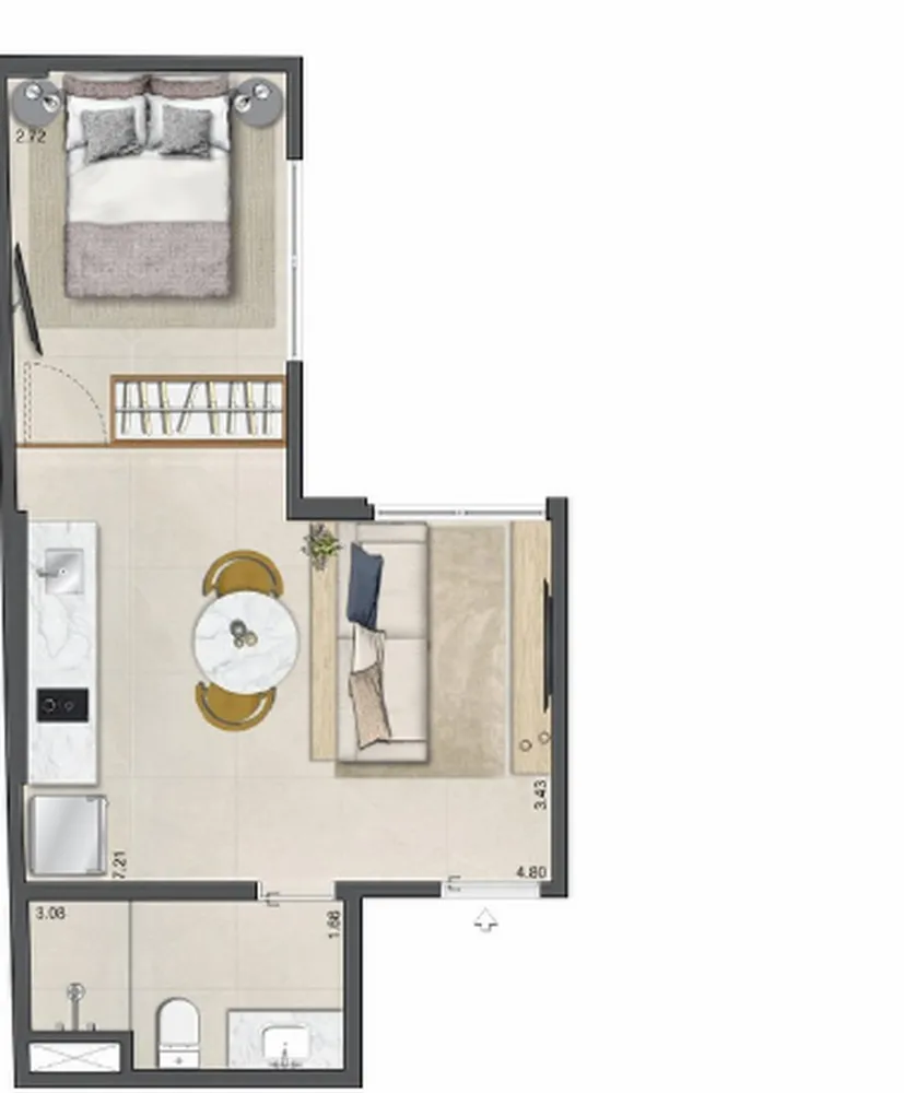Apartamento, 2 quartos, 45 m² - Foto 55