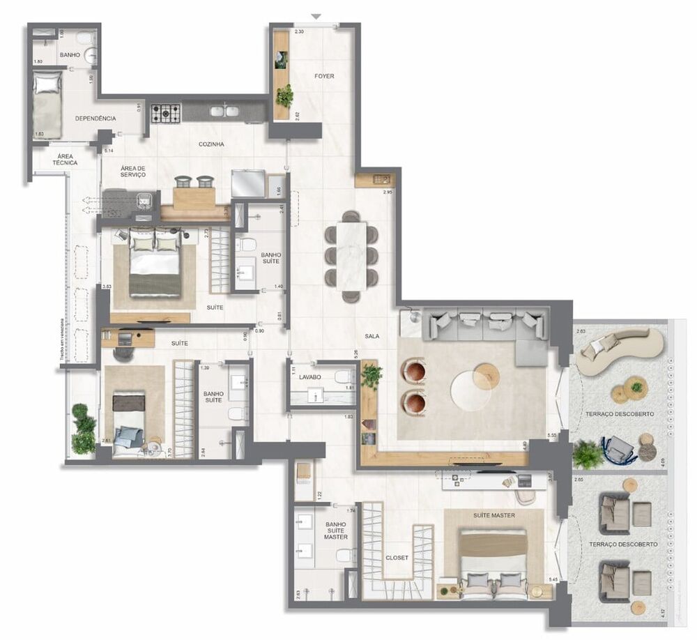 Apartamento, 3 quartos, 131 m² - Foto 113