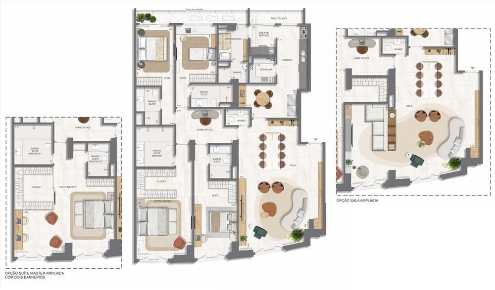 Apartamento, 3 quartos, 131 m² - Foto 1