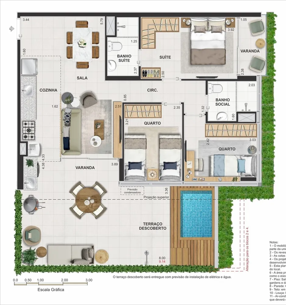 Apartamento, 2 quartos, 60 m² - Foto 100