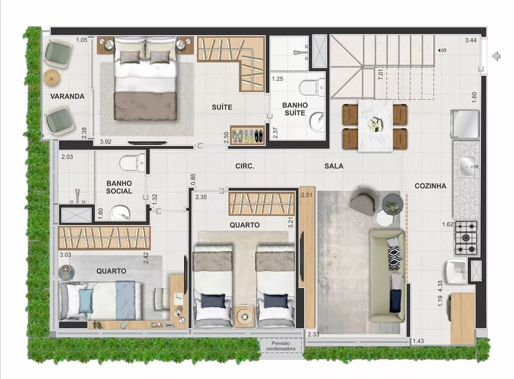 Apartamento, 2 quartos, 60 m² - Foto 63