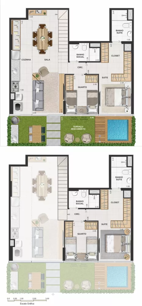 Apartamento, 2 quartos, 60 m² - Foto 57