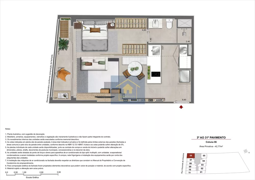 Apartamento, 1 quarto, 42 m² - Foto 16