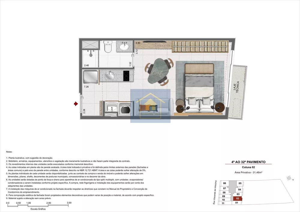 Apartamento, 1 quarto, 42 m² - Foto 5