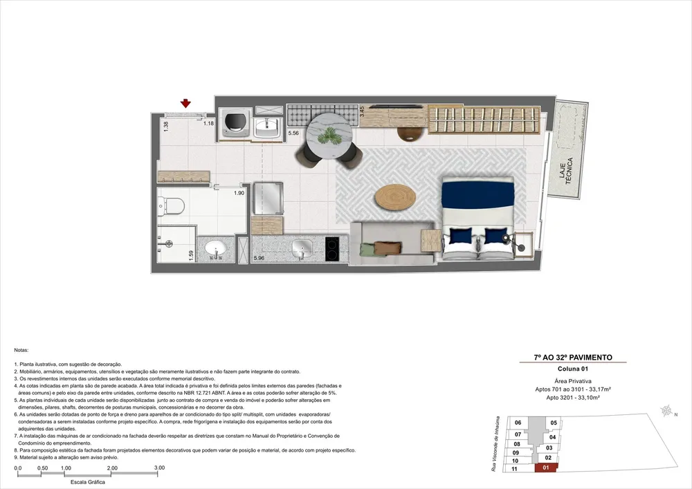 Apartamento, 1 quarto, 42 m² - Foto 39