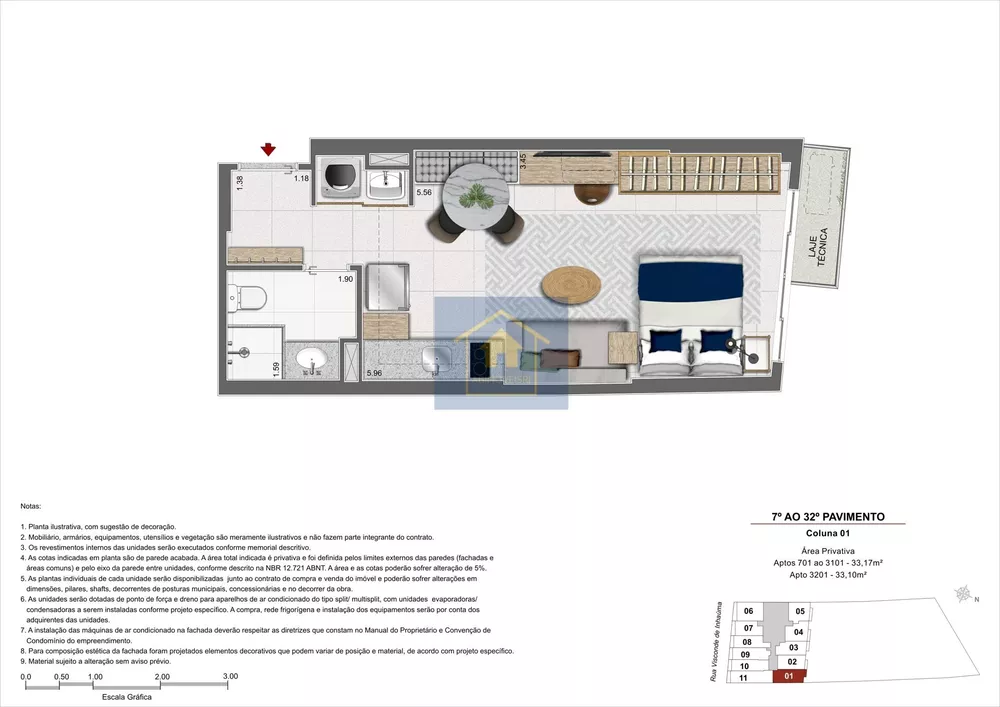 Apartamento, 1 quarto, 42 m² - Foto 10