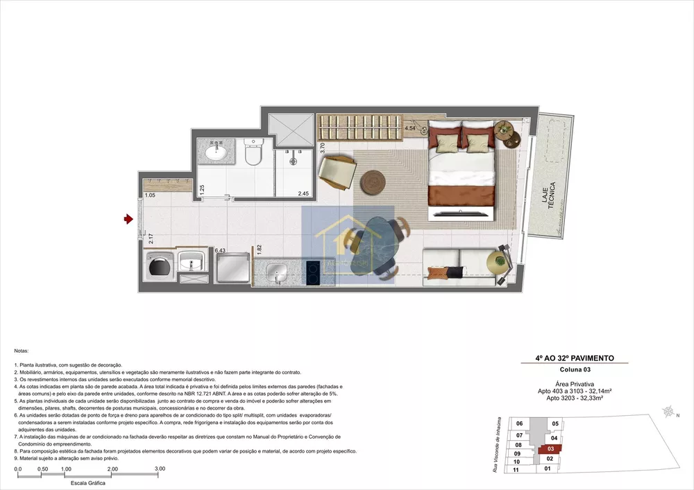 Apartamento, 1 quarto, 42 m² - Foto 9