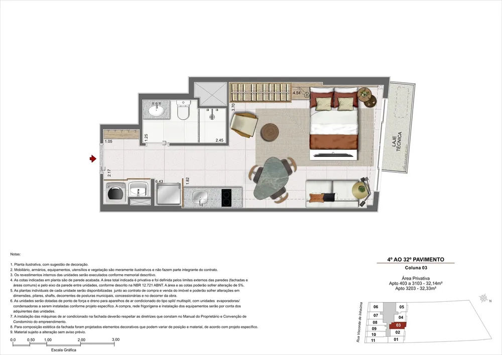 Apartamento, 1 quarto, 42 m² - Foto 41