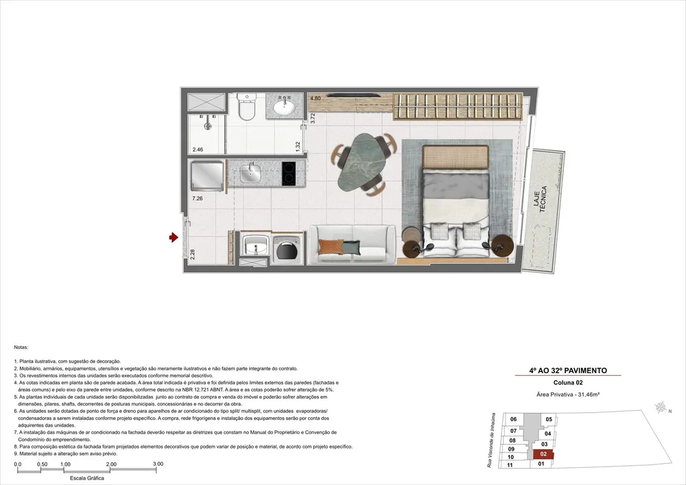 Apartamento, 1 quarto, 42 m² - Foto 40