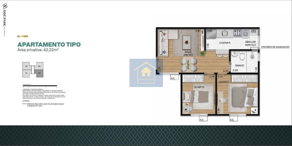 Apartamento, 2 quartos, 42 m² - Foto 20