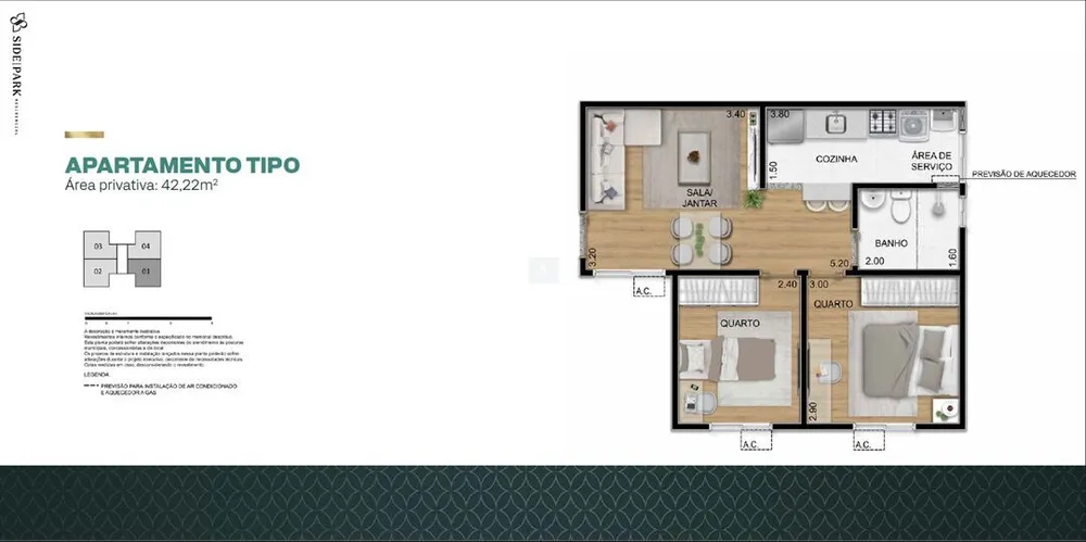 Apartamento, 2 quartos, 42 m² - Foto 40
