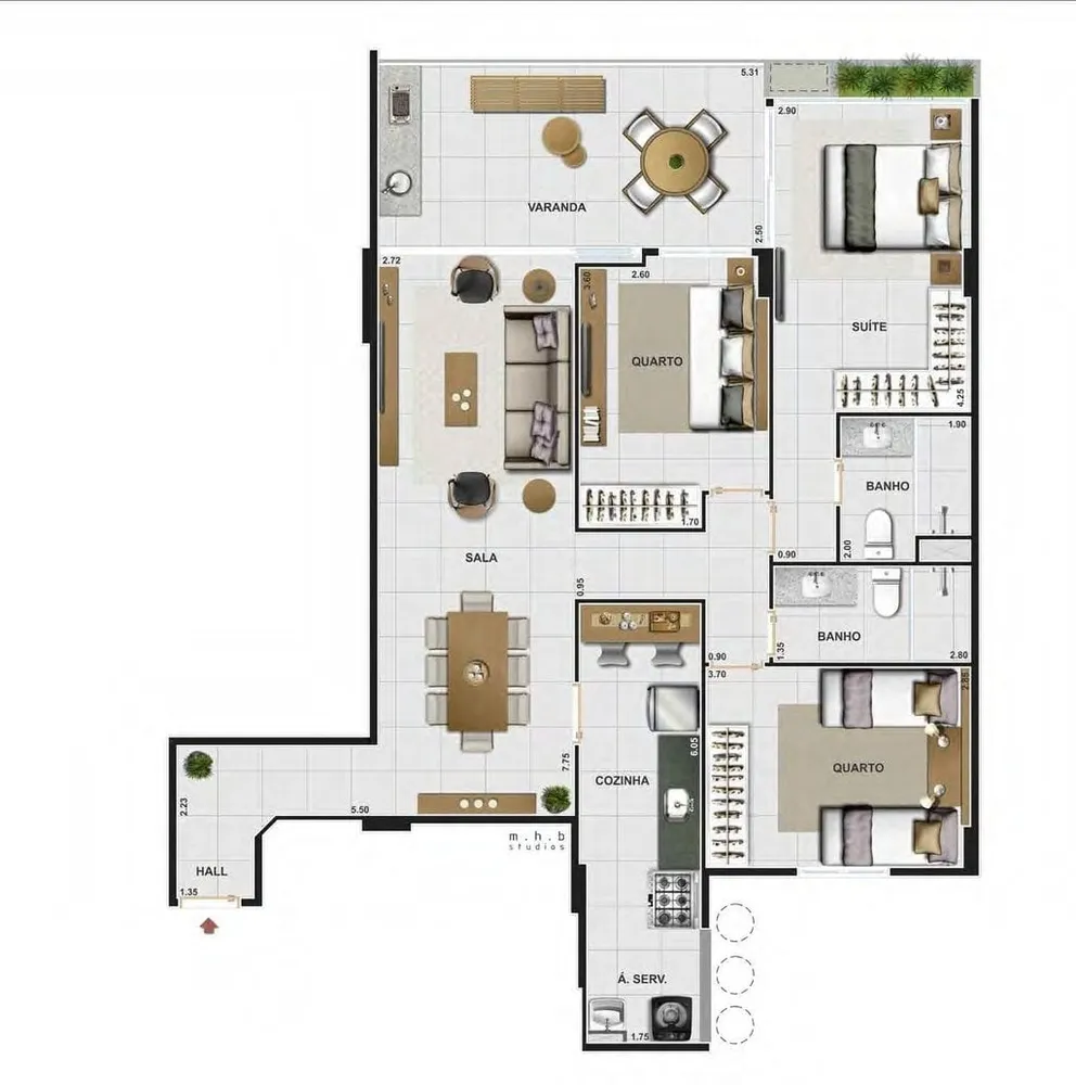 Apartamento, 3 quartos, 195 m² - Foto 21