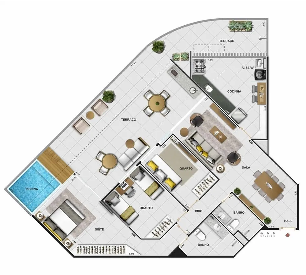 Apartamento, 3 quartos, 195 m² - Foto 23