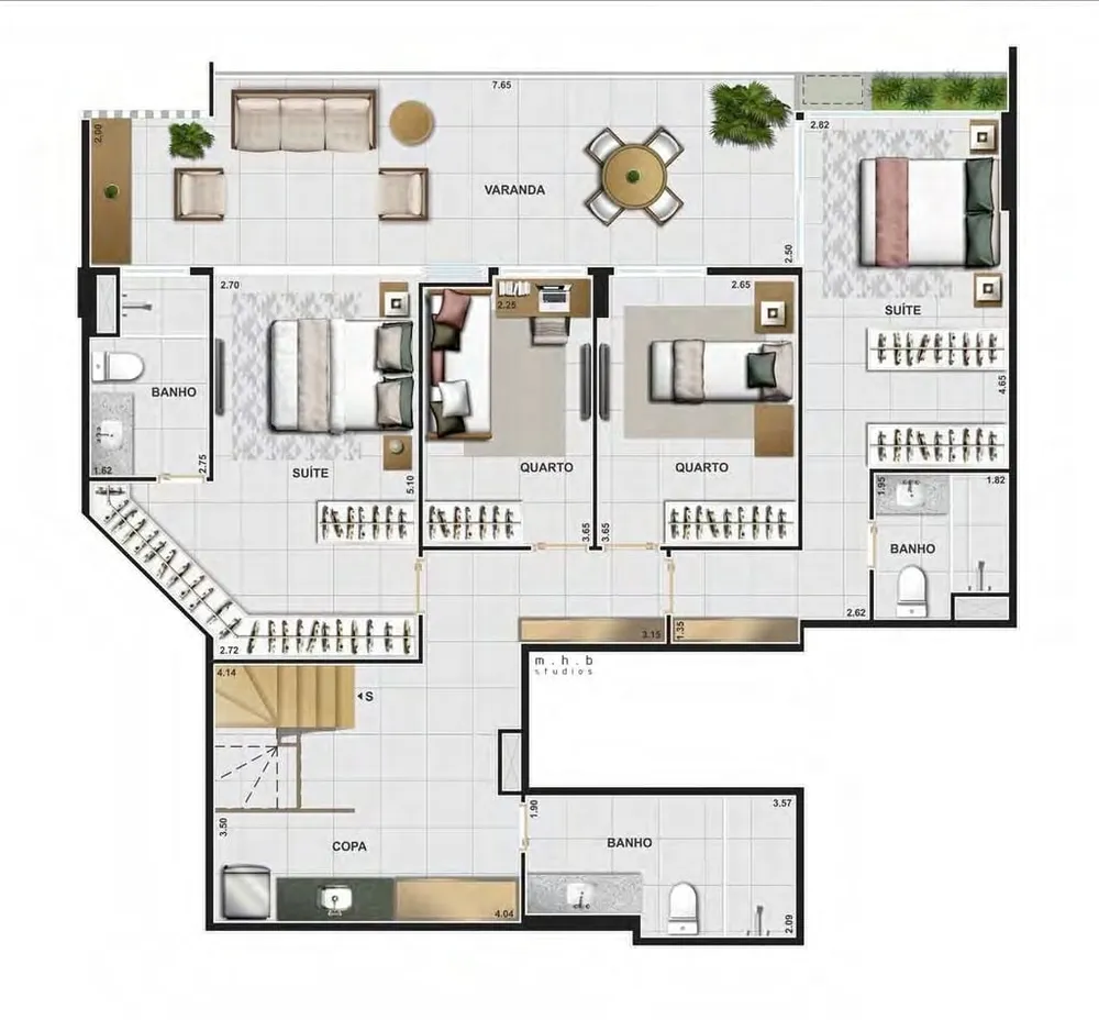 Apartamento, 3 quartos, 195 m² - Foto 33