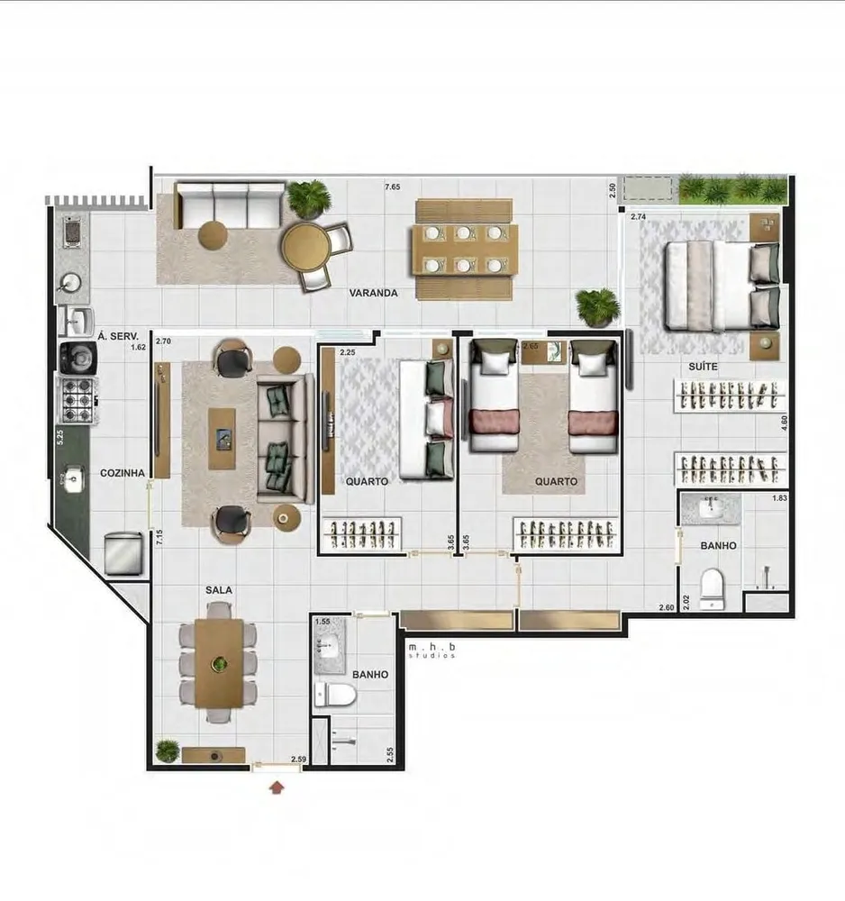 Apartamento, 3 quartos, 195 m² - Foto 19