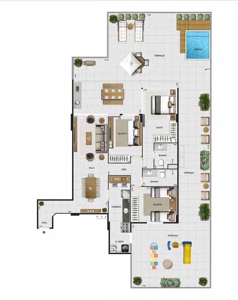 Apartamento à venda com 3 quartos, 195m² - Foto 12