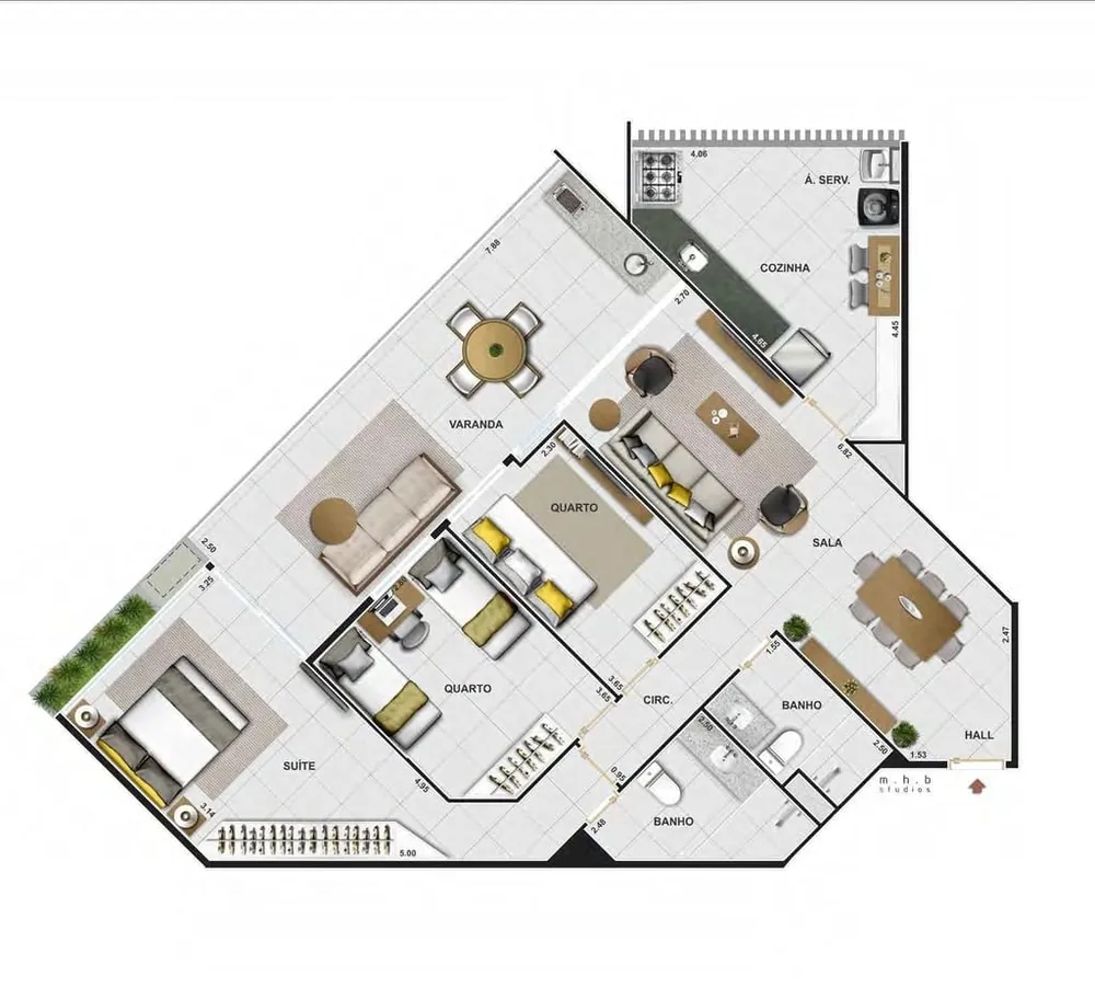 Apartamento, 3 quartos, 195 m² - Foto 17