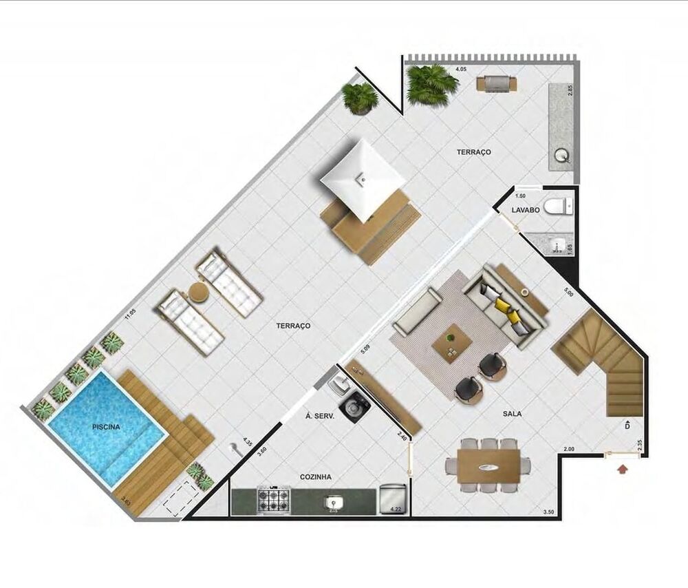 Apartamento à venda com 3 quartos, 195m² - Foto 13