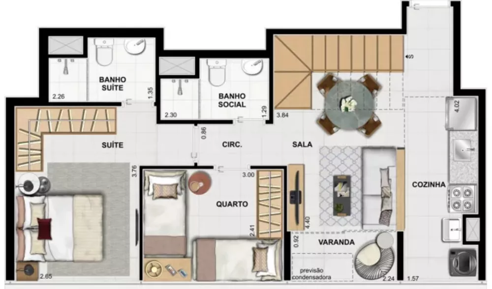 Apartamento, 2 quartos, 56 m² - Foto 8