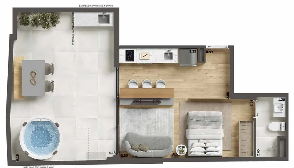 Apartamento, 1 quarto, 39 m² - Foto 48