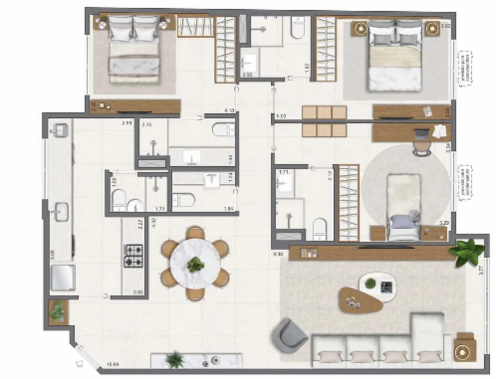 Apartamento, 3 quartos, 116 m² - Foto 50