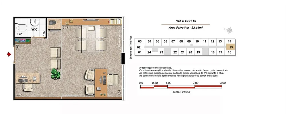 Sala-Conjunto, 22 m² - Foto 23