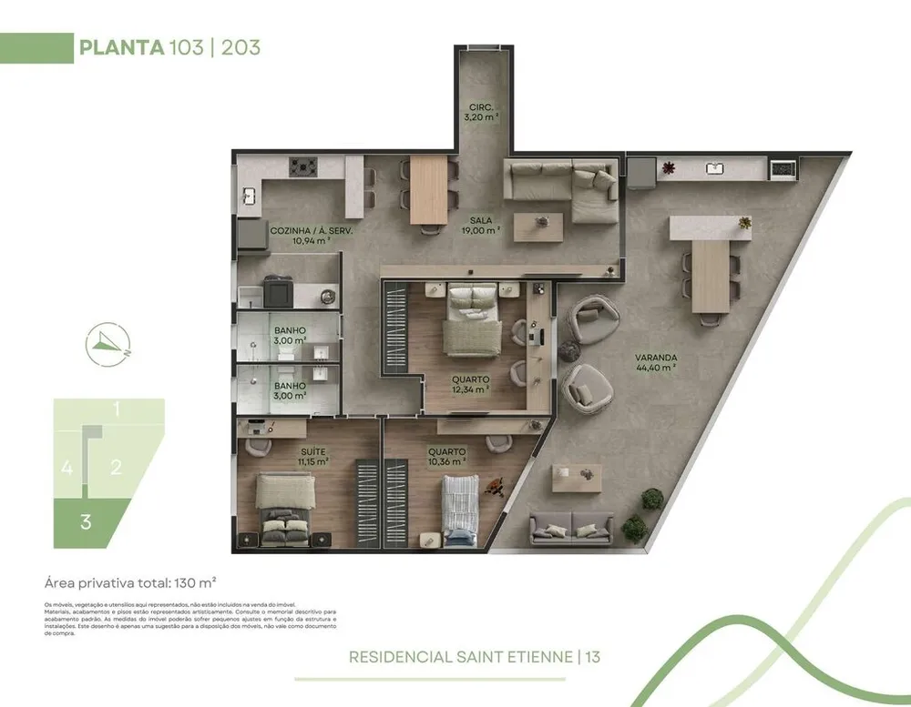 Cobertura, 3 quartos, 158 m² - Foto 37