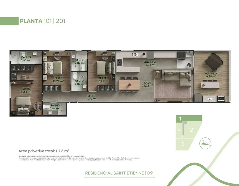 Cobertura, 3 quartos, 158 m² - Foto 35