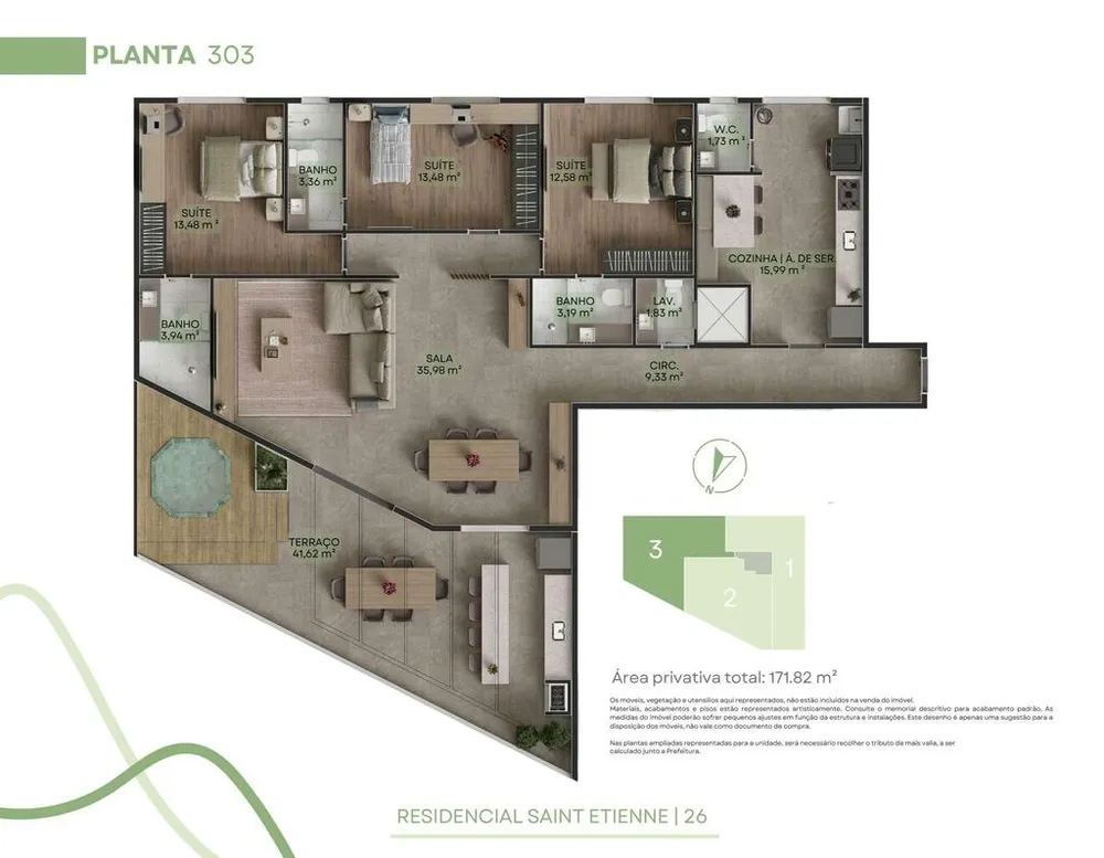 Cobertura, 3 quartos, 158 m² - Foto 44