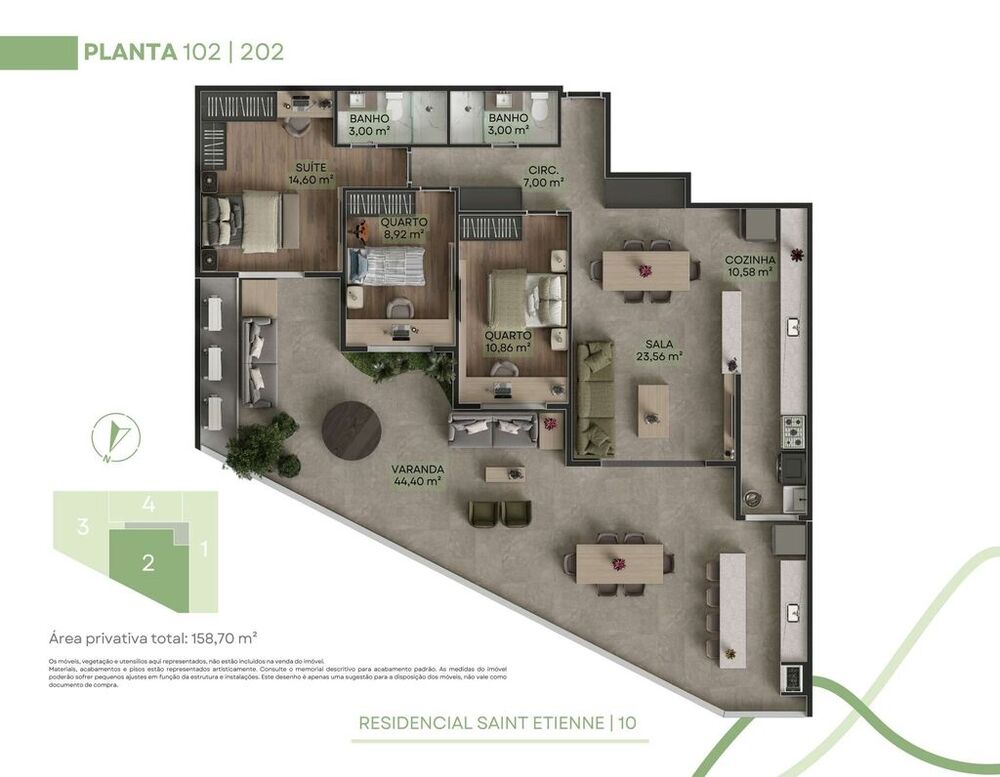 Cobertura à venda com 3 quartos, 158m² - Foto 15