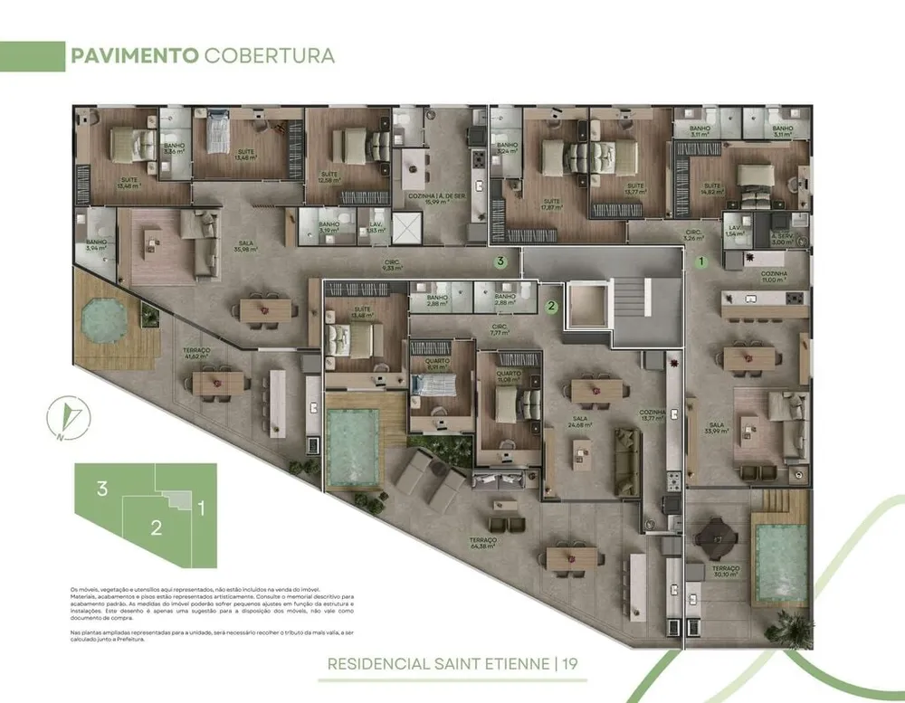 Cobertura, 3 quartos, 158 m² - Foto 29