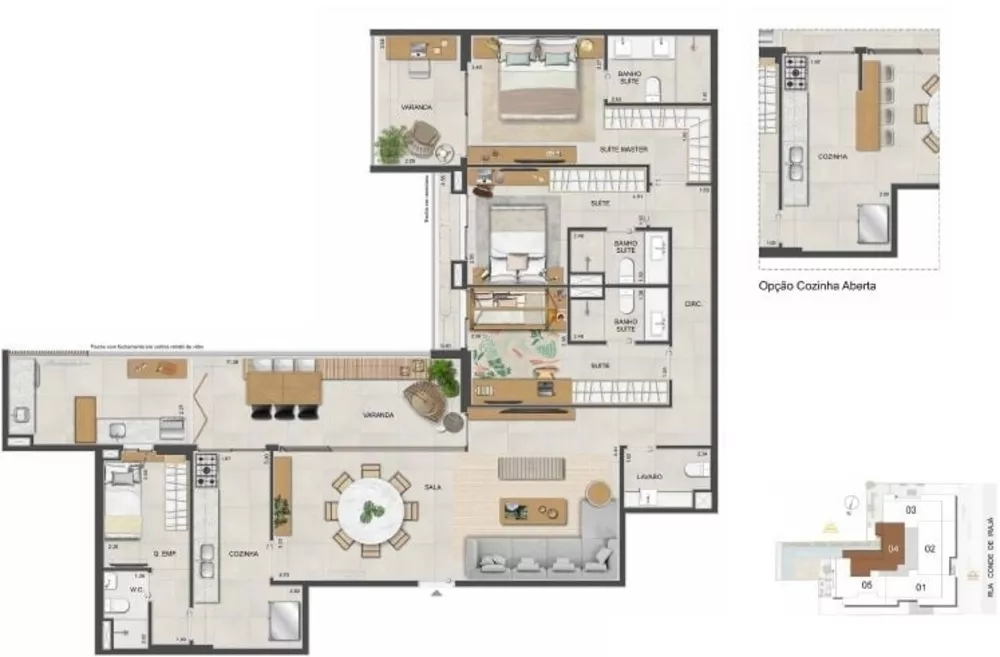 Apartamento, 3 quartos, 166 m² - Foto 24