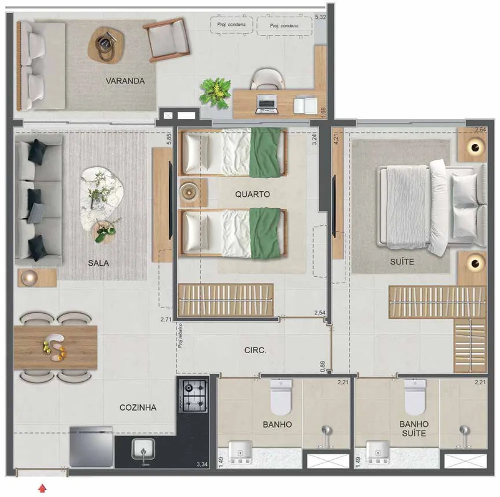 Cobertura, 2 quartos, 110 m² - Foto 34