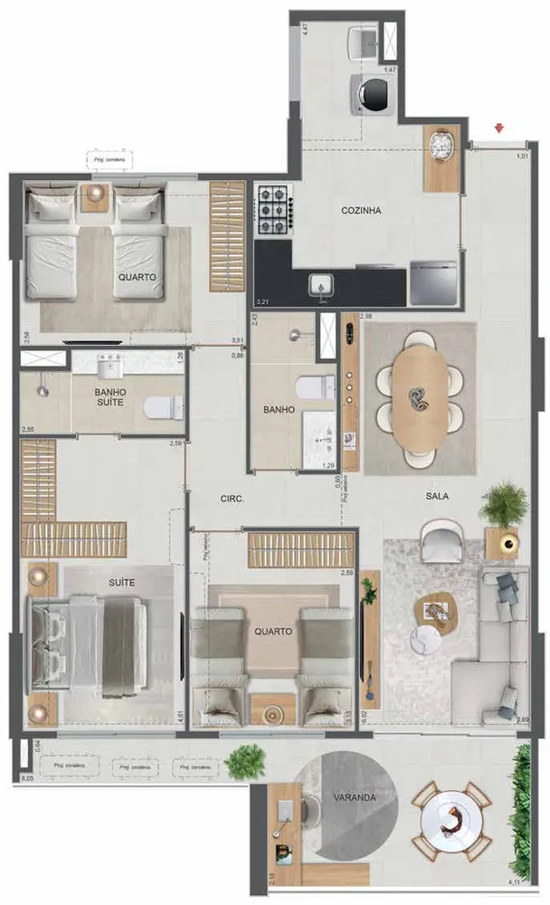 Cobertura, 2 quartos, 110 m² - Foto 56