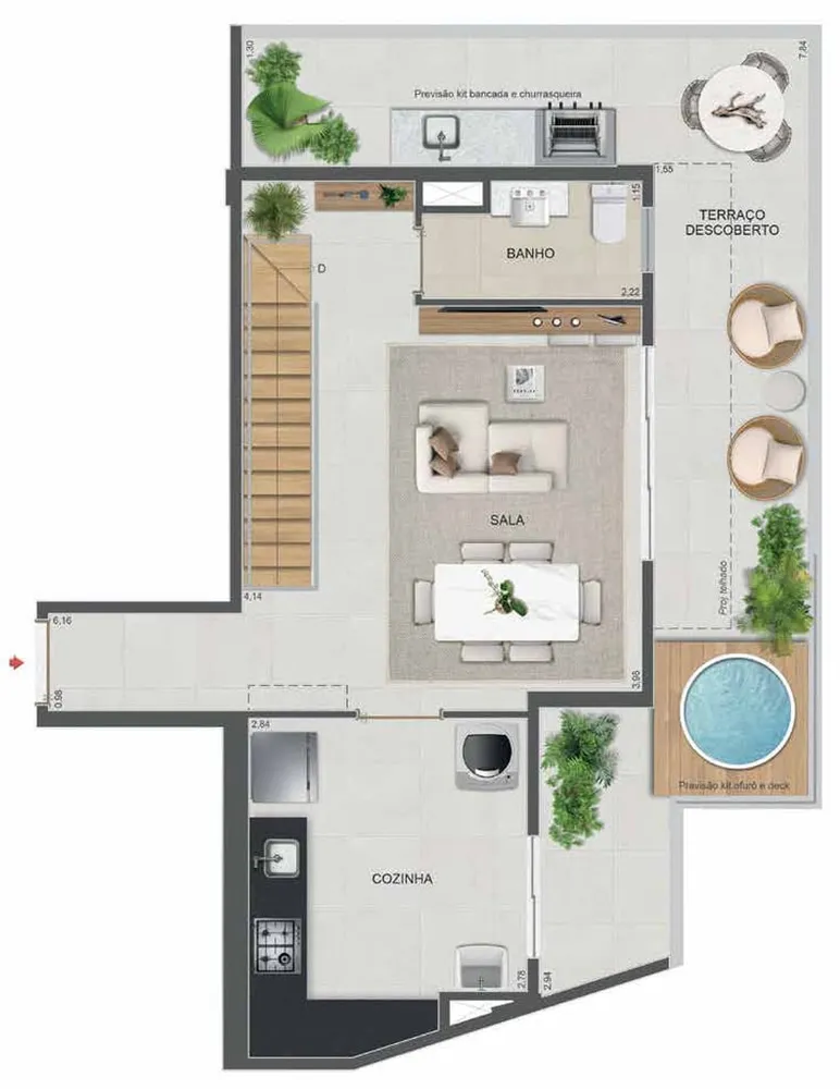 Cobertura, 2 quartos, 110 m² - Foto 76