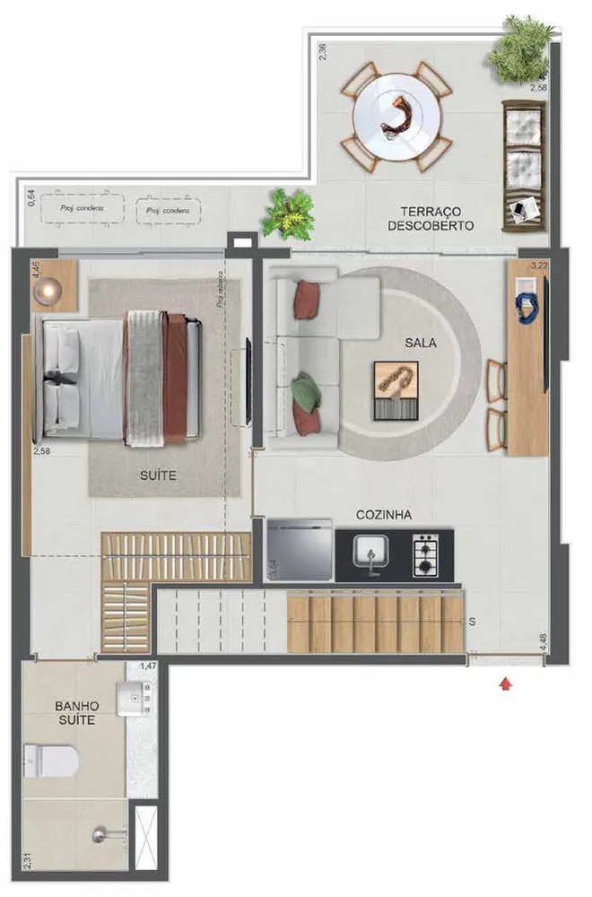 Cobertura, 2 quartos, 110 m² - Foto 47