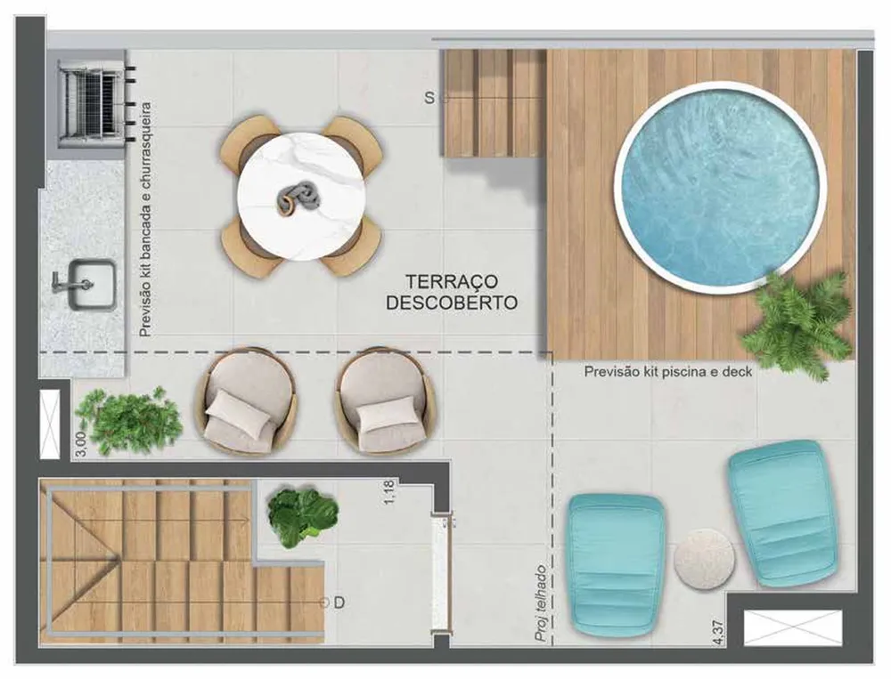 Cobertura, 2 quartos, 110 m² - Foto 40